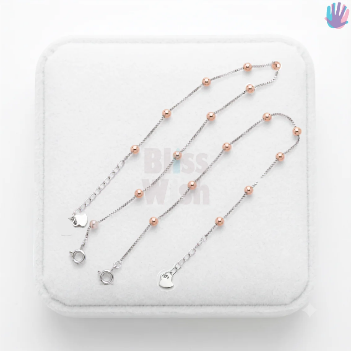 925 Sterling Silver Ball Anklet | BlissWish