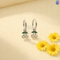 925 Sterling Silver Cherry Kids Hoop Earrings | BlissWish