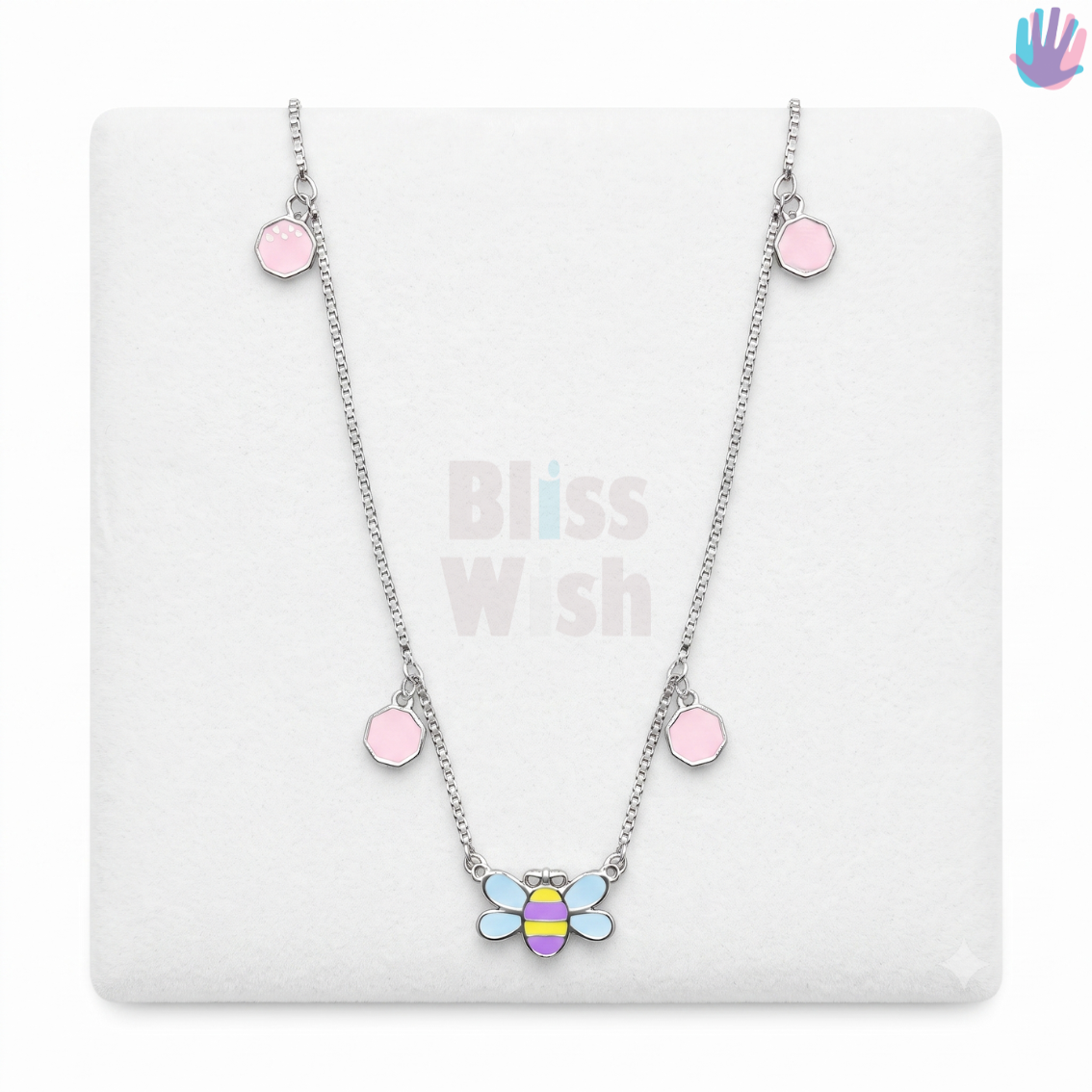 925 Sterling Silver Bee Kids Necklace | BlissWish