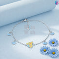 925 Sterling Silver Green half Butterfly Kids Bracelet or Anklet | BlissWish