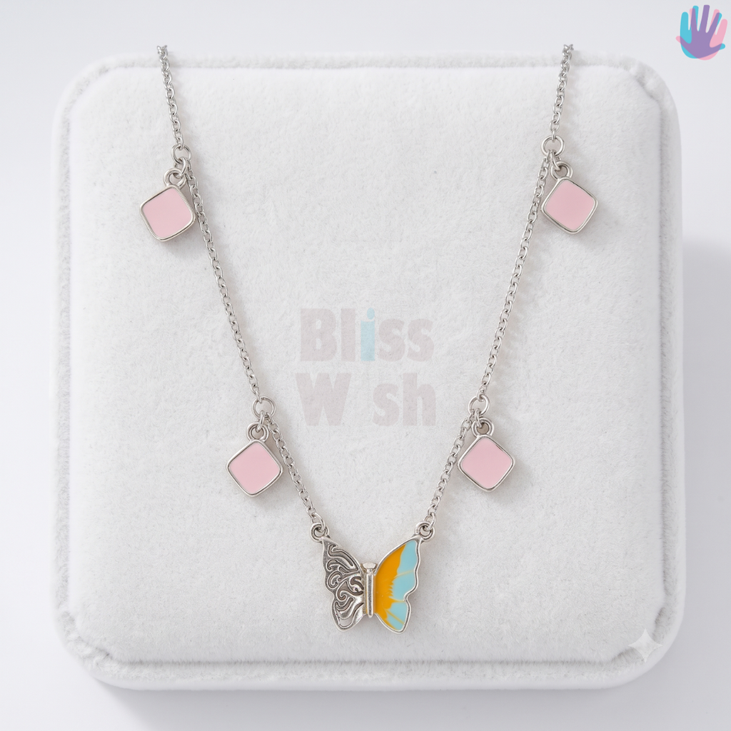 925 Sterling Silver Half-Butterfly Necklace | BlissWish