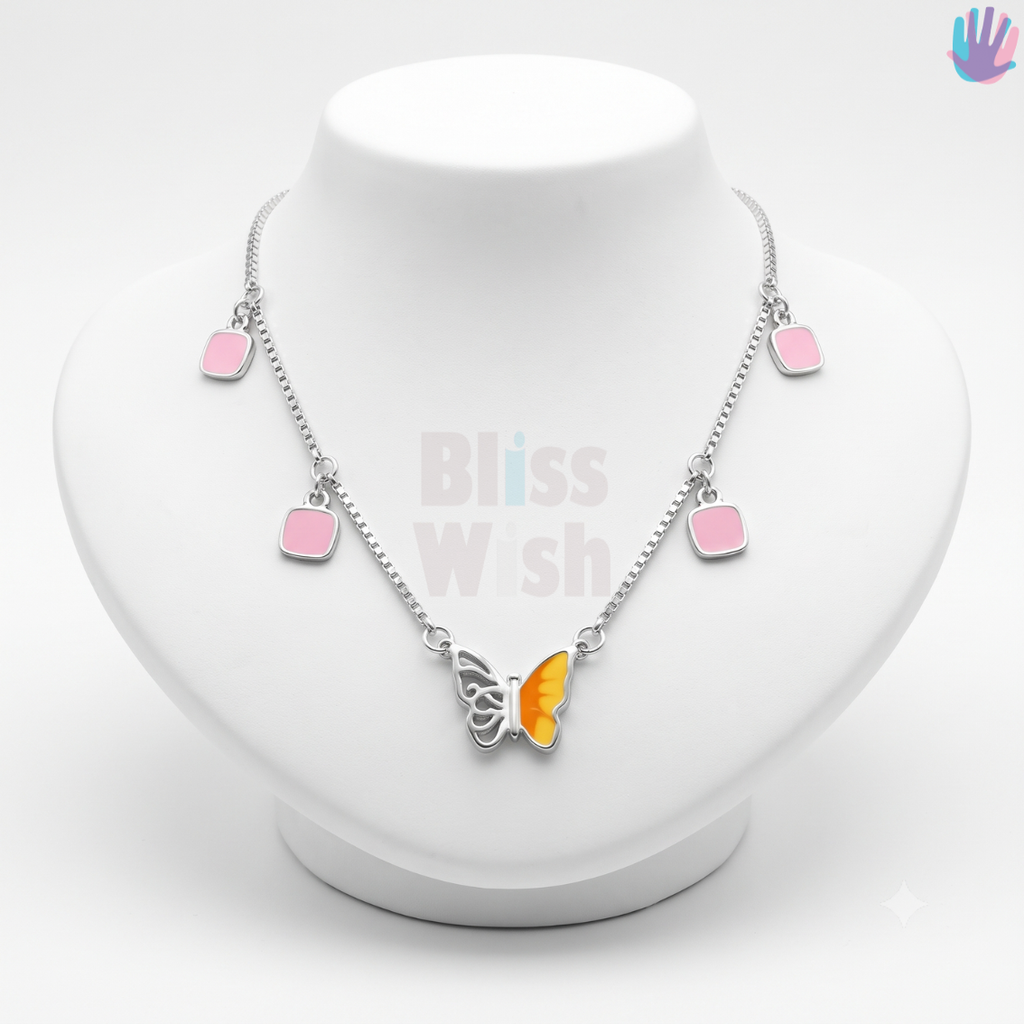 925 Sterling Silver Half-Butterfly Necklace | BlissWish