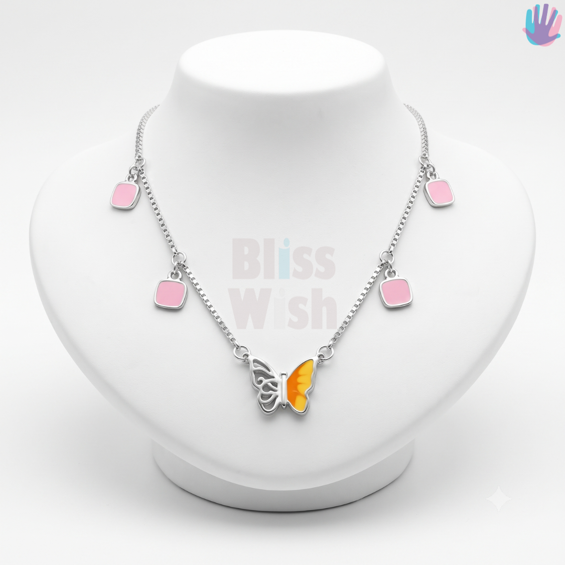 925 Sterling Silver Half-Butterfly Necklace | BlissWish