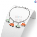 925 Sterling Silver Cars Light colored Kids Bracelet or Anklet | BlissWish