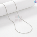 925 Sterling Silver Cable Rhodium Chain | BlissWish