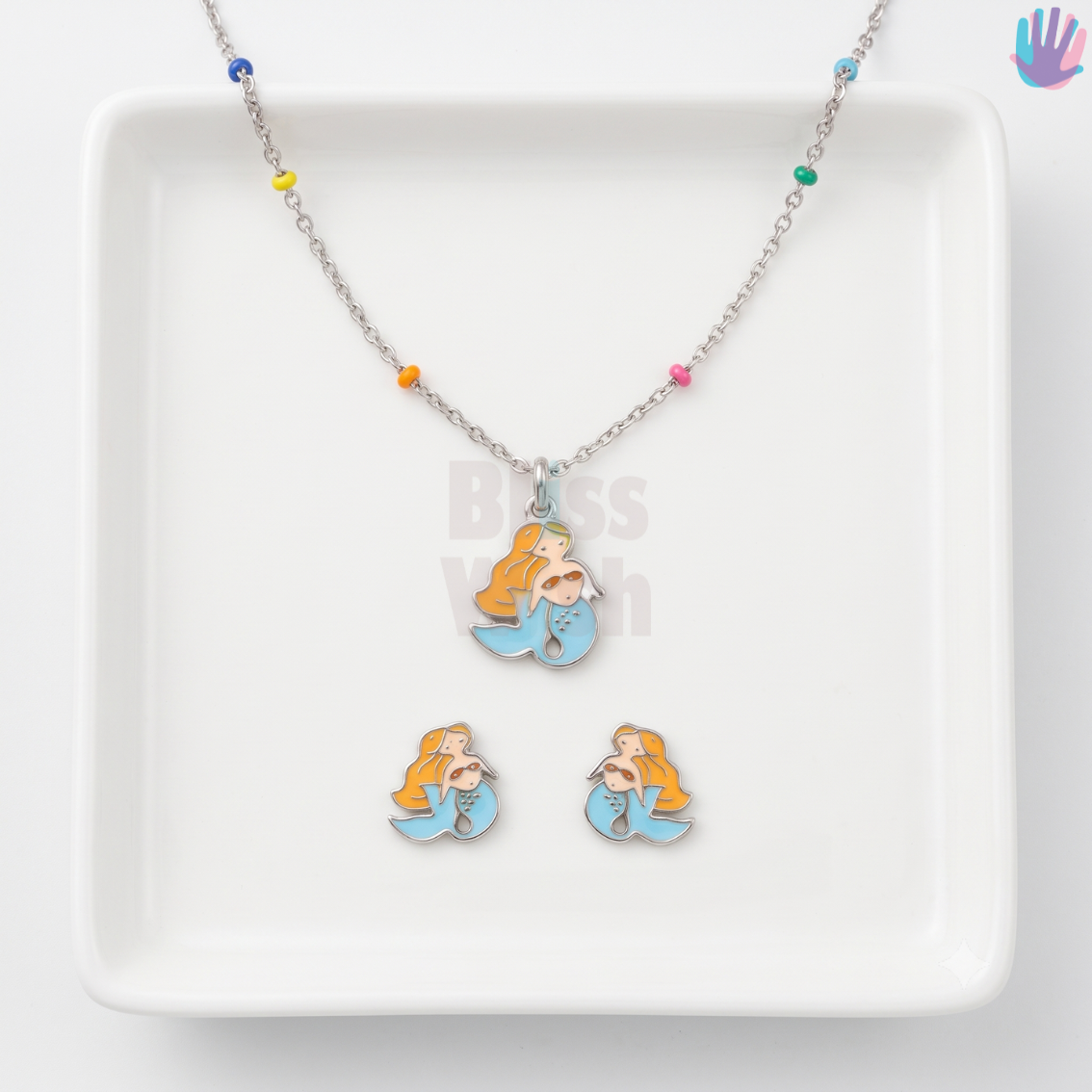 925 Sterling Silver Mermaid Jewelry Set | BlissWish