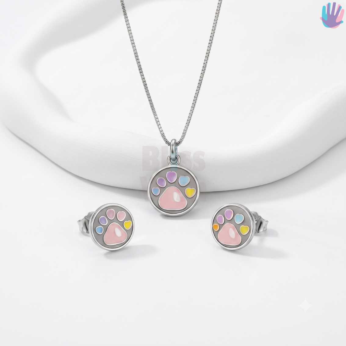 925 Sterling Silver Pow Jewelry Set | BlissWish