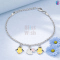 925 Sterling Silver Yellow Penguin Kids Bracelet or Anklet | BlissWish
