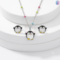 925 Sterling Silver Penguin Jewelry Set | BlissWish