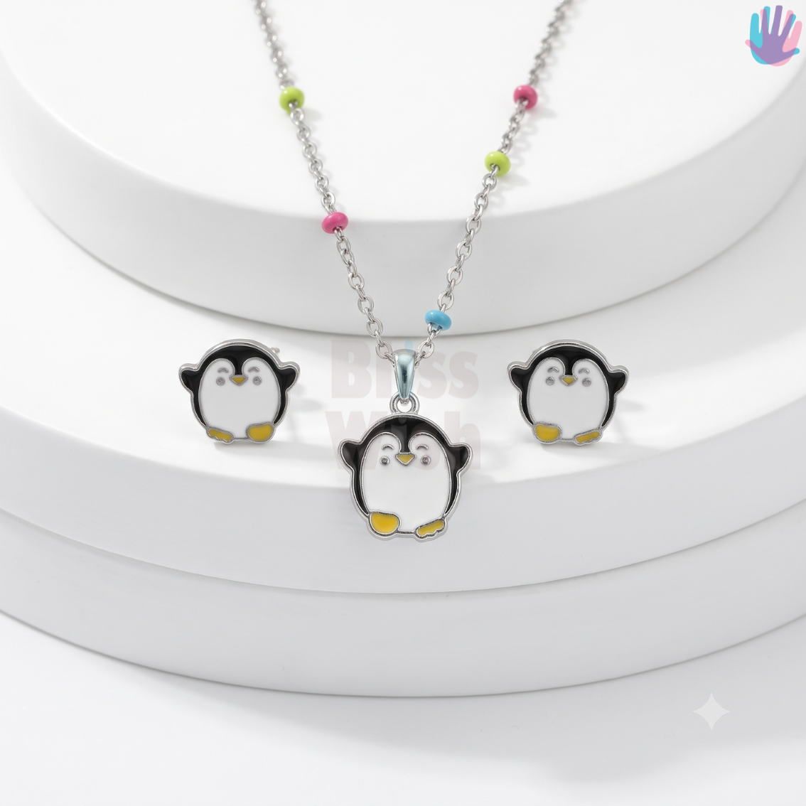 925 Sterling Silver Penguin Jewelry Set | BlissWish