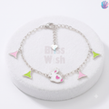 925 Sterling Silver Rabbit Pink Bracelet or Anklet | BlissWish