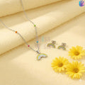 925 Sterling Silver Rainbow Kids Jewelry Set | BlissWish