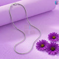 925 Sterling Silver Snake Kids Rhodium Chain | BlissWish