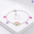 925 Sterling Silver Yellow Teddy Kids Bracelet or Anklet | BlissWish