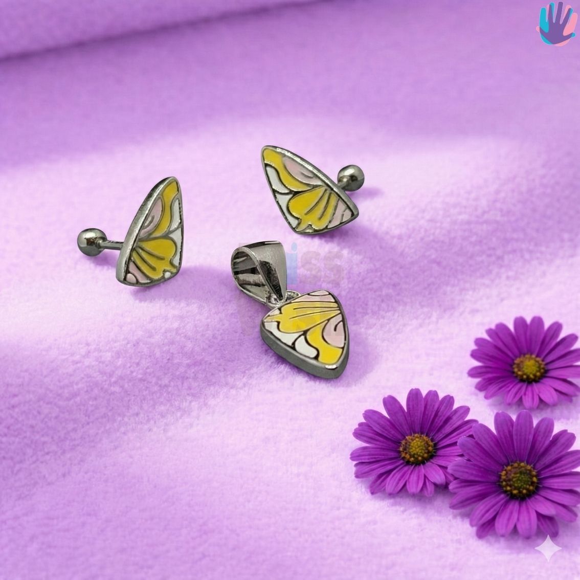 925 Sterling Silver Butterfly Wings Kids Jewelry Combo | BlissWish