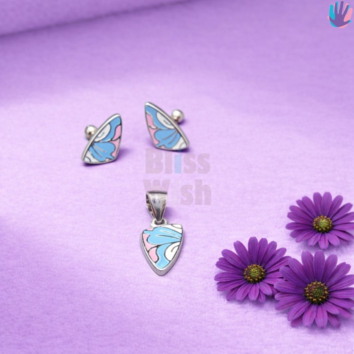 925 Sterling Silver Butterfly Wings Kids Jewelry Combo | BlissWish