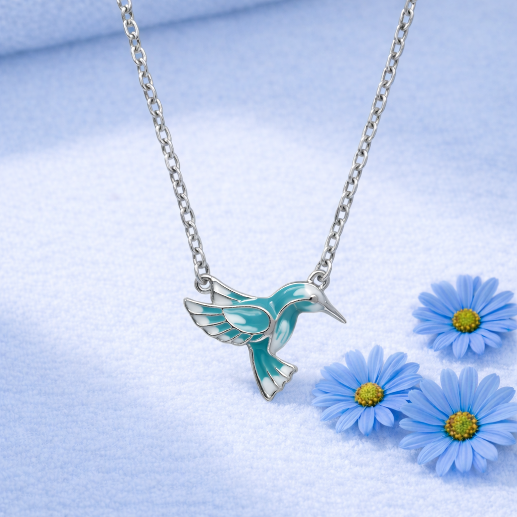 925 Sterling Silver Bird Kids Necklace | BlissWish