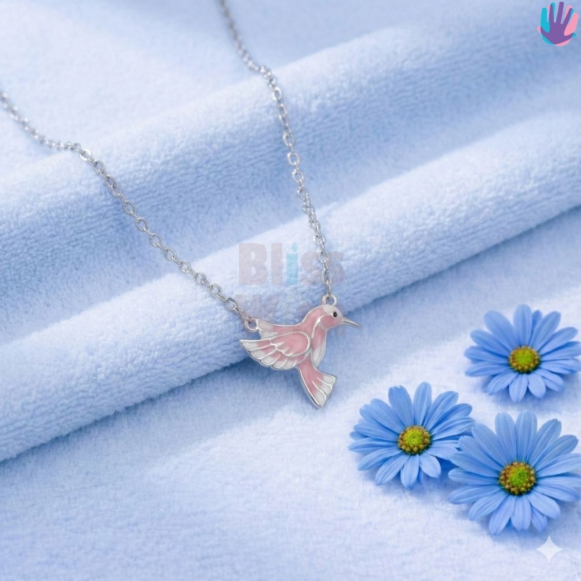 925 Sterling Silver Bird Kids Necklace | BlissWish