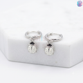 925 Sterling Silver Beetle Ear Hoops | BlissWish