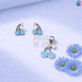 925 Sterling Silver Cherry without leaves Kids Jewelry Combo | BlissWish