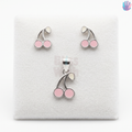 925 Sterling Silver Cherry without leaves Jewelry Combo | BlissWish