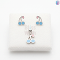 925 Sterling Silver Cherry without leaves Jewelry Combo | BlissWish