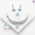925 Sterling Silver Hello Kitty Kids Jewelry Set | BlissWish (Earrings, Bracelet, Ring, Pendant)