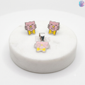 925 Sterling Silver Kitty with Bow Kids Jewelry Combo | BlissWish
