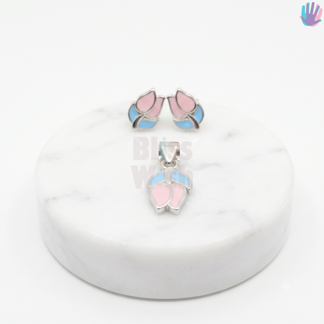 925 Sterling Silver Tulip Jewelry Combo | BlissWish