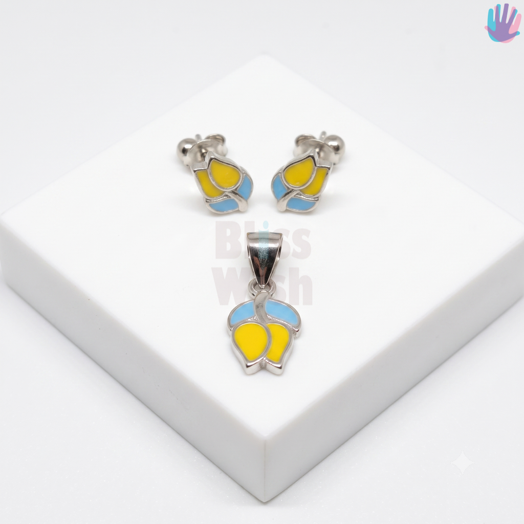 925 Sterling Silver Tulip Jewelry Combo | BlissWish