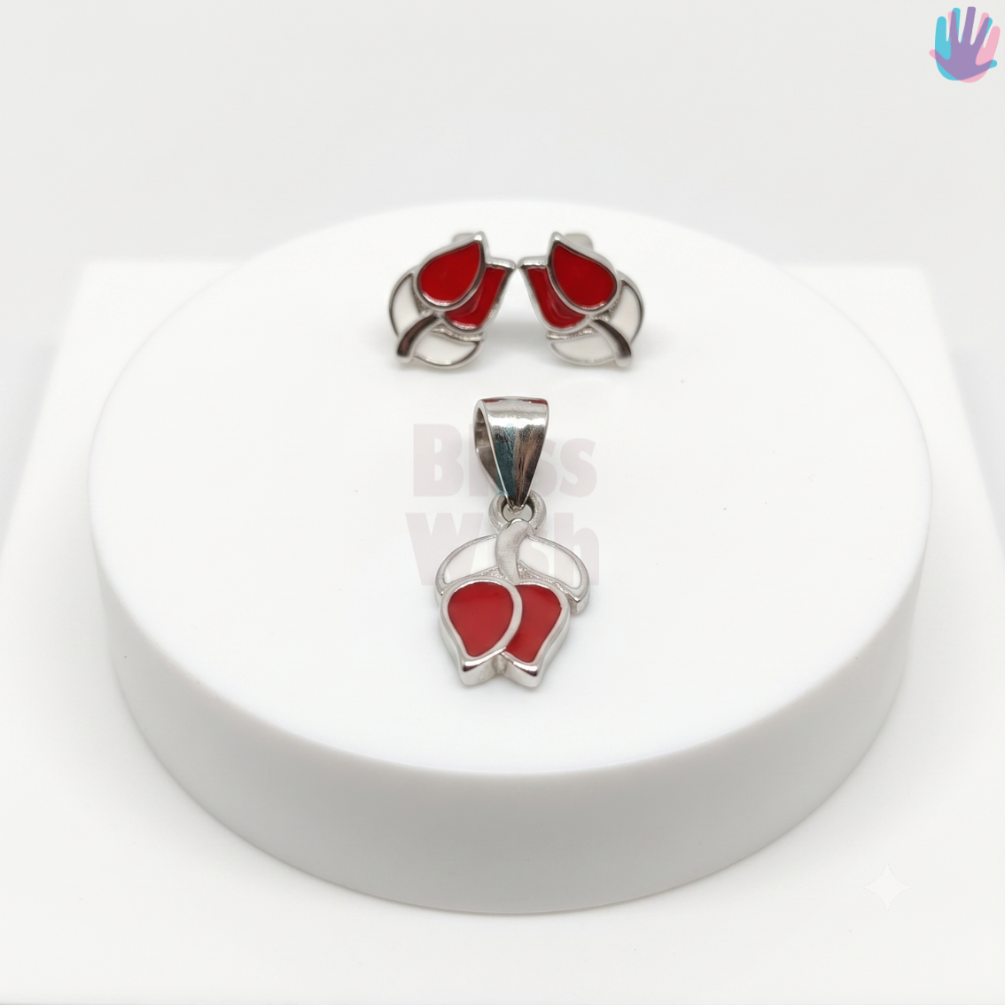 925 Sterling Silver Tulip Jewelry Combo | BlissWish