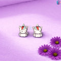 925 Sterling Silver Unicorn Kids Latch Back (Bali) Earrings | BlissWish
