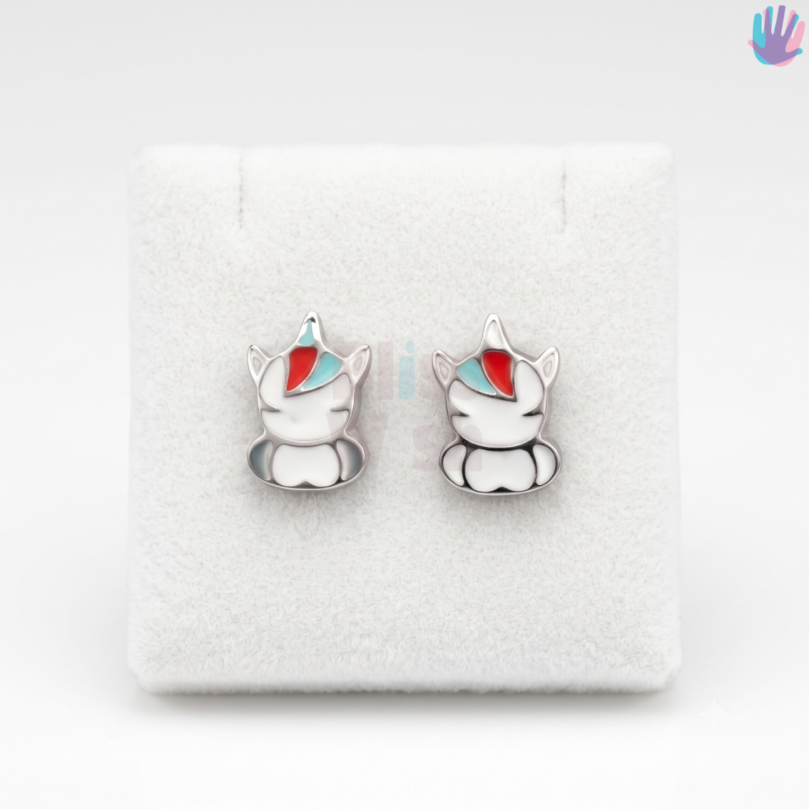 925 Sterling Silver Unicorn Latch Back (Bali) Earrings | BlissWish