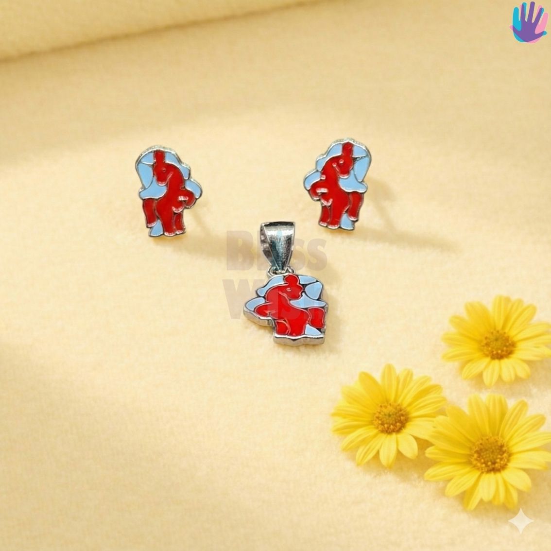 925 Sterling Silver Unicorn Kids Jewelry Combo | BlissWish