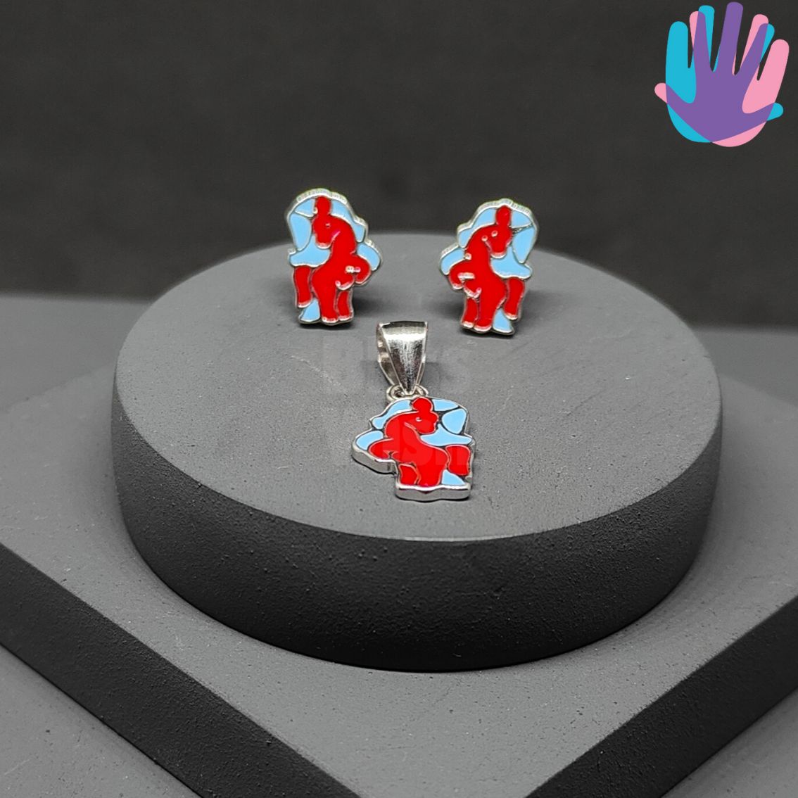 925 Sterling Silver Unicorn Kids Jewelry Combo | BlissWish