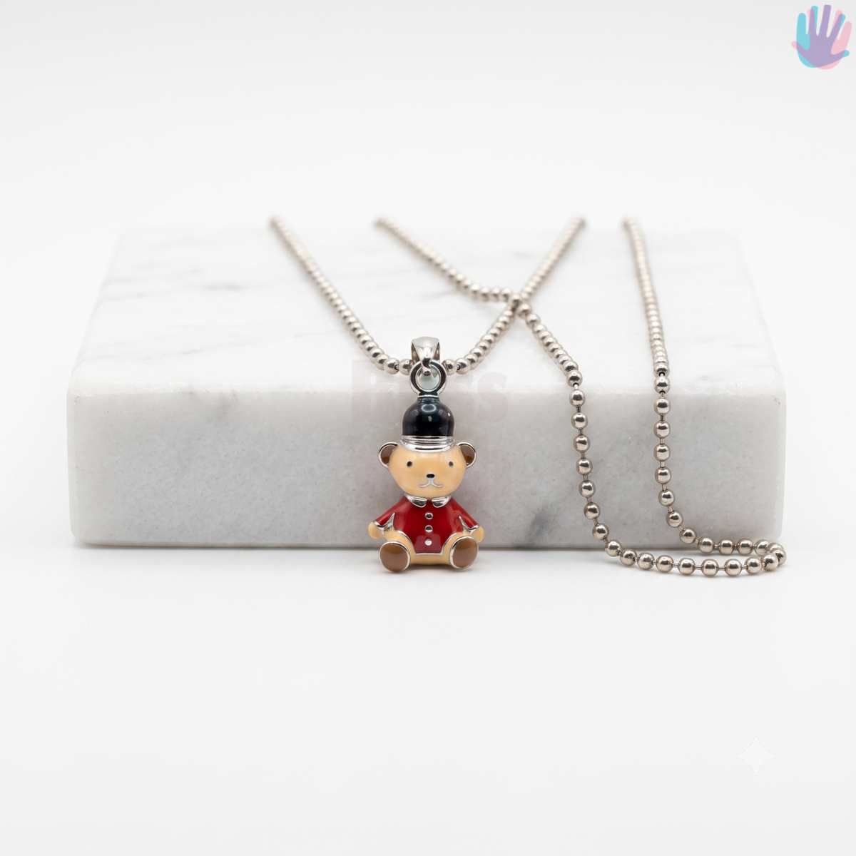925 Sterling Silver Teddy Bear Pendant | BlissWish