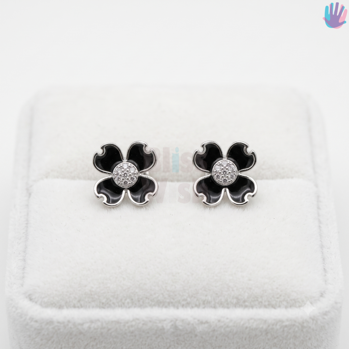 925 Sterling Silver Clover EarStuds | BlissWish