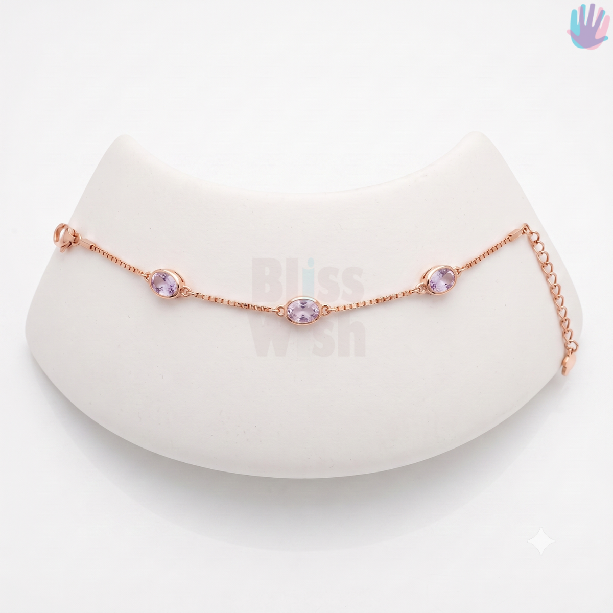 925 Sterling Silver CZ Stone Bracelet | BlissWish