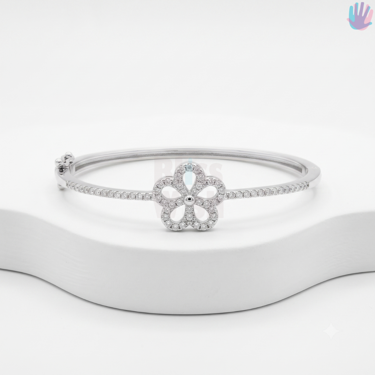 925 Sterling Silver Flower Bracelet | BlissWish