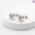 925 Sterling Silver Flower Ear Studs | BlissWish
