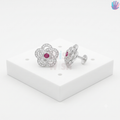 925 Sterling Silver Flower Ear Studs | BlissWish
