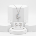 925 Sterling Silver Floral Chain Set | BlissWish