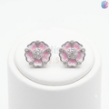 925 Sterling Silver Flower Ear Studs | BlissWish