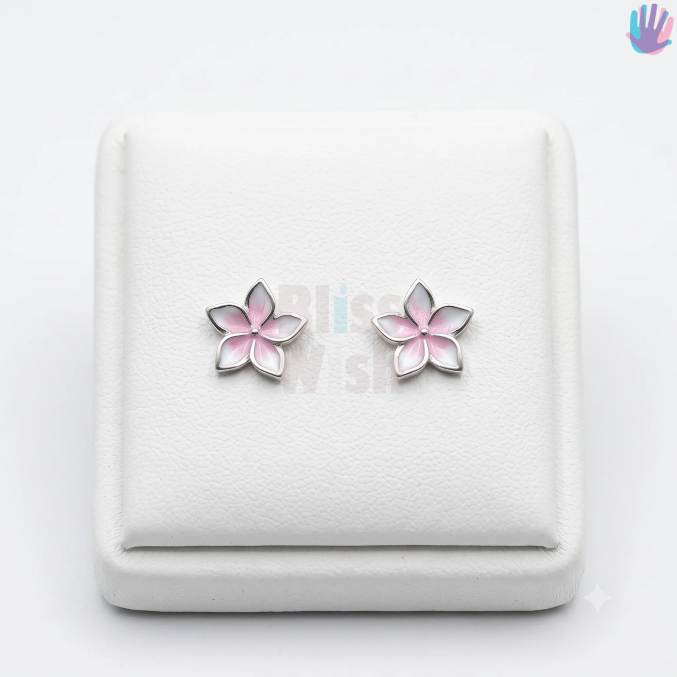 925 Sterling Silver Flower Ear Studs | BlissWish