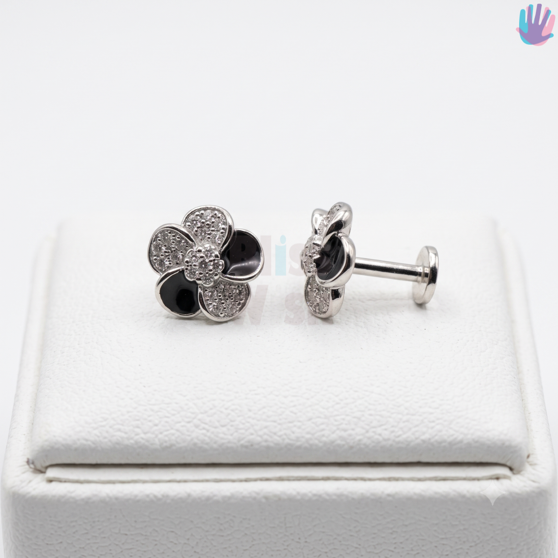 925 Sterling Silver Flower Ear Studs | BlissWish