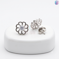 925 Sterling Silver Flower Ear Studs | BlissWish