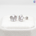 925 Sterling Silver Flower Ear Studs | BlissWish