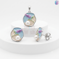 925 Sterling Silver Flower P Set | BlissWish