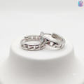 925 Sterling Silver Geometric Hoop Earrings | BlissWish