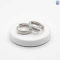 925 Sterling Silver Geometric Hoop Earrings | BlissWish
